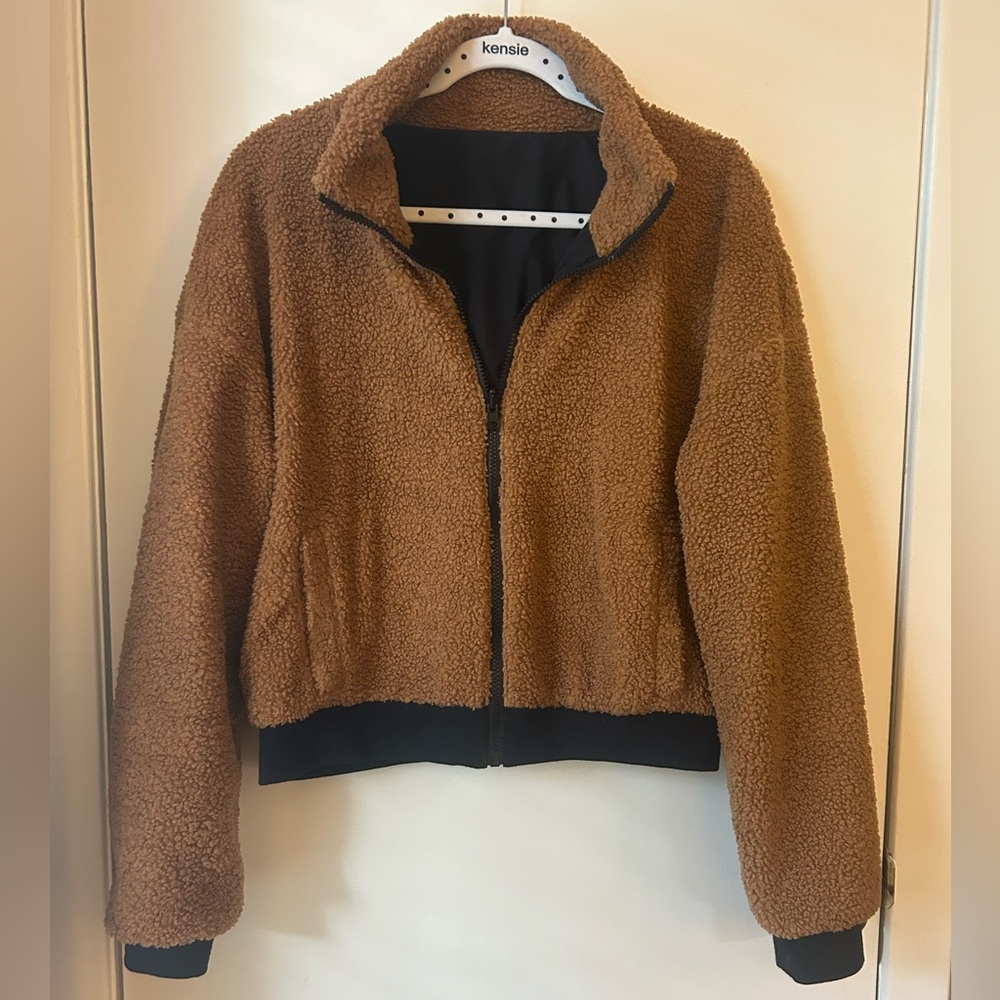 Fabletics Reversible Teddy Jacket In Size Small - image 5